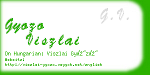 gyozo viszlai business card